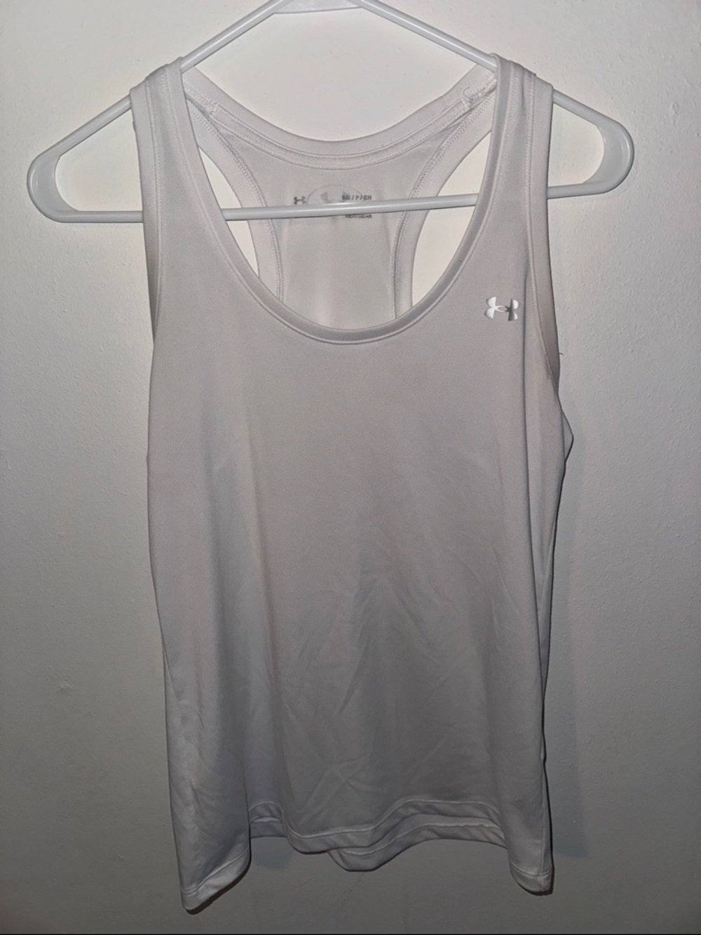 Under Armour White Performance Racerback Tank